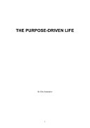 Read Pdf The Purpose Driven Life: by Rick Warren | Summary & Analysis