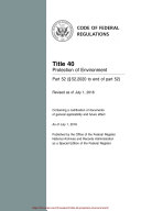 Read Pdf 2018 CFR Annual Print Title 40 Protection of Environment - Part 52 ( 52.2020 to end of part 52)