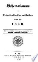 Schematismus von Oesterreich ob der Enns und Salzburg