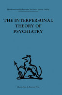 Read Pdf The Interpersonal Theory of Psychiatry