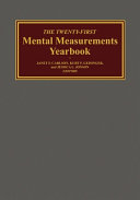 The Twenty-First Mental Measurements Yearbook
