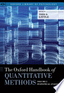 The Oxford Handbook Of Quantitative Methods In Psychology Vol 2