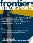 Basal Ganglia X Proceedings Of The 10th Triennial Meeting Of The International Basal Ganglia Society