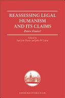 Read Pdf Reassessing Legal Humanism and its Claims