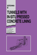 Read Pdf Tunnels with In-situ Pressed Concrete Lining