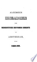 Algemeen kerkeraads-boekje der Nederduitsche hervormde gemeente te Amsterdam voor 1861/62