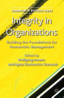 Integrity in Organizations pdf