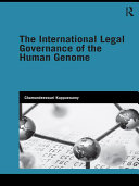 Read Pdf The International Legal Governance of the Human Genome