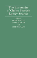 Read Pdf The Economics of Choice between Energy Sources