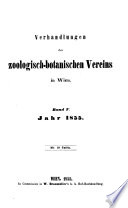 Verhandlungen des Zoologisch-Botanischen Vereins in Wien