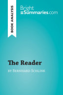 Read Pdf The Reader by Bernhard Schlink (Book Analysis)