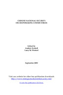 Read Pdf Chinese National Security Decisionmaking Under Stress