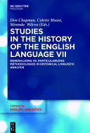 Read Pdf Studies in the History of the English Language VII