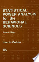 Statistical Power Analysis For The Behavioral Sciences