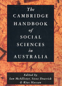 The Cambridge Handbook of Social Sciences in Australia