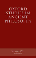 Read Pdf Oxford Studies in Ancient Philosophy