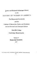 The Manuscript Inventories And The Catalogs Of Manuscripts Books And Periodicals Manuscript Inventories A P
