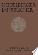 Heidelberger Jahrbücher X