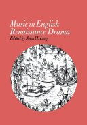 Read Pdf Music in English Renaissance Drama