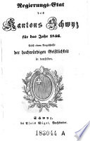 Regierungsetat des Kantons Schwyz