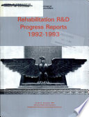 Rehabilitation R D Progress Reports