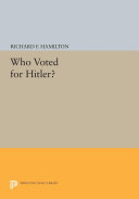 Who Voted for Hitler? pdf