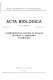 Acta biologica