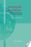 Autonomy And Clinical Medicine