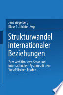 Strukturwandel internationaler Beziehungen