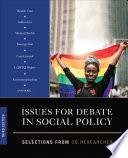 Issues For Debate In Social Policy