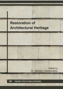 Read Pdf Restoration of Architectural Heritage
