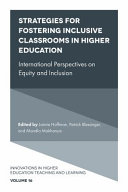 Read Pdf Strategies for Fostering Inclusive Classrooms in Higher Education