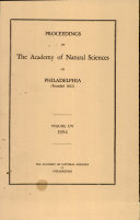 Read Pdf Proceedings of The Academy of Natural Sciences (Vol. CVI, 1954)
