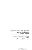 Performance evaluation of parallel and distributed systems
