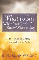 Read Pdf What to Say When You Don't Know What to Say