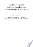 The New Yearbook For Phenomenology And Phenomenological Philosophy