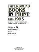 Paperbound Books In Print Fall 1995