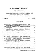 Cellulose Chemistry And Technology