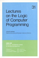 Lectures on the Logic of Computer Programming pdf