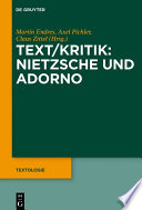 Text/Kritik: Nietzsche und Adorno