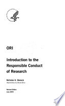 Ori Introduction To The Responsible Conduct Of Research