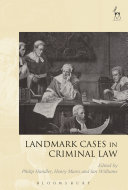 Read Pdf Landmark Cases in Criminal Law