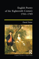 Read Pdf English Poetry of the Eighteenth Century, 1700-1789