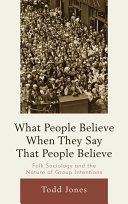 Read Pdf What People Believe When They Say That People Believe