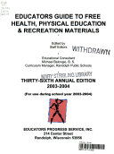 Educators Guide To Free Health Physical Education Recreation Materials