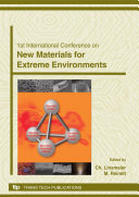 Read Pdf 1st International Conference On New Materials for Extreme Environment
