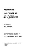 Memoirs of General Ben Bouwer