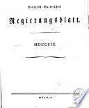 Königlich-Baierisches Regierungsblatt