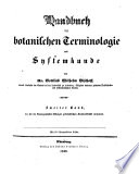 Handbuch der botanischen Terminologie und Systemkunde