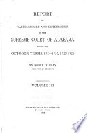 Reports Of Cases Argued And Determined In The Supreme Court Of Alabama